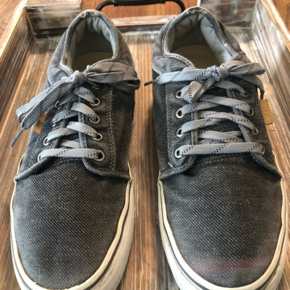 Vans Chukka Low Top Grey Denim Ultracush HD Pro size 11 EUC